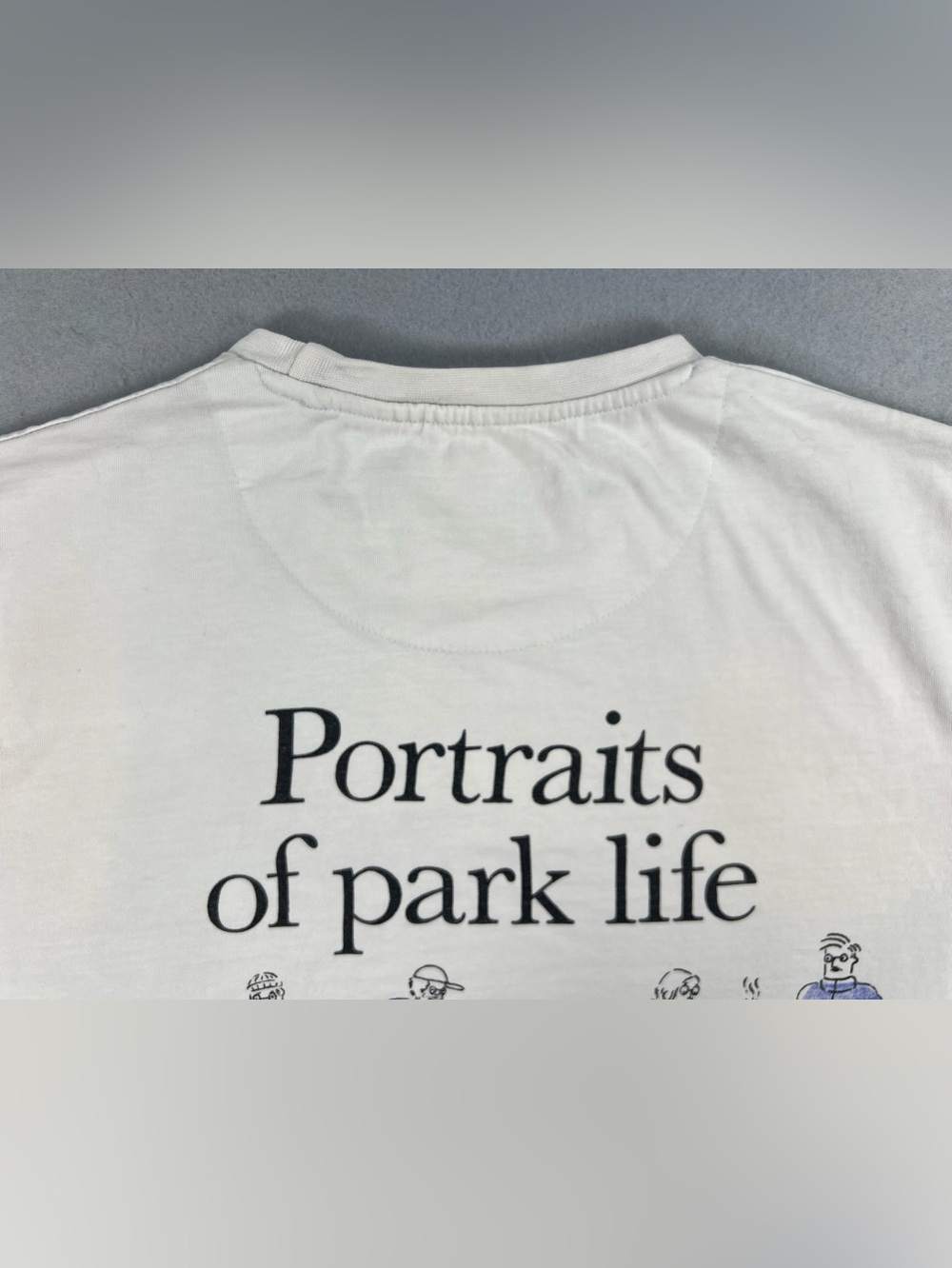 Denim & Flower Ricky Singh Park Life Graphic T-Shirt Off White Cream Mens Medium - Picture 4 of 15